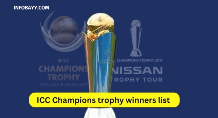 ICC Champions trophy winners list